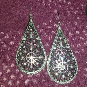 Sparkly Teardrop Earrings